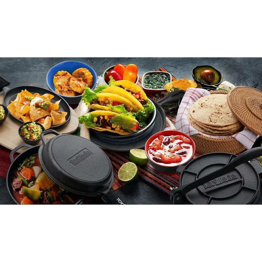 10-Inch Handcrafted Rattan Tortilla Warmer Basket with Cotton Towel