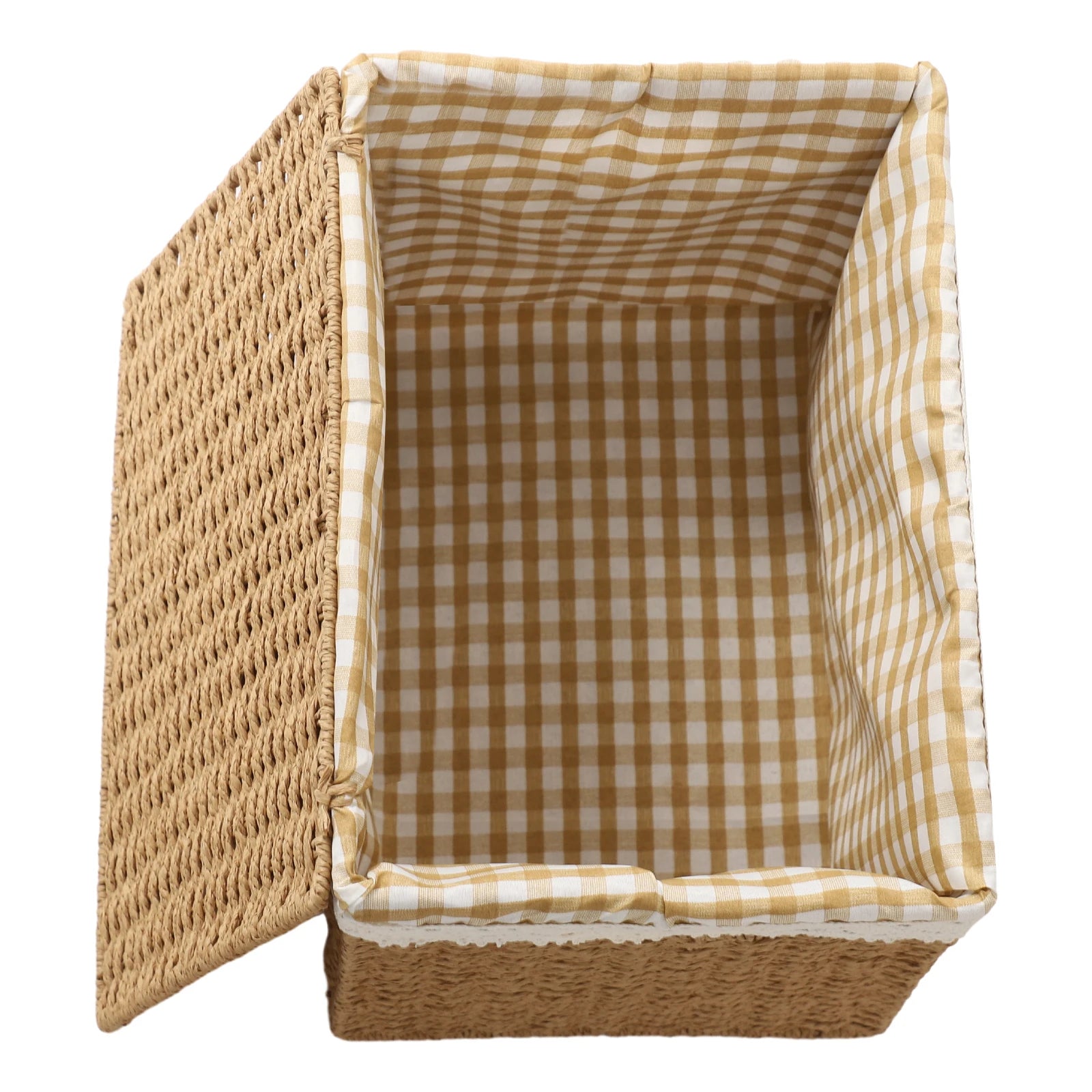 4 Woven Storage Baskets - Retro Country Style