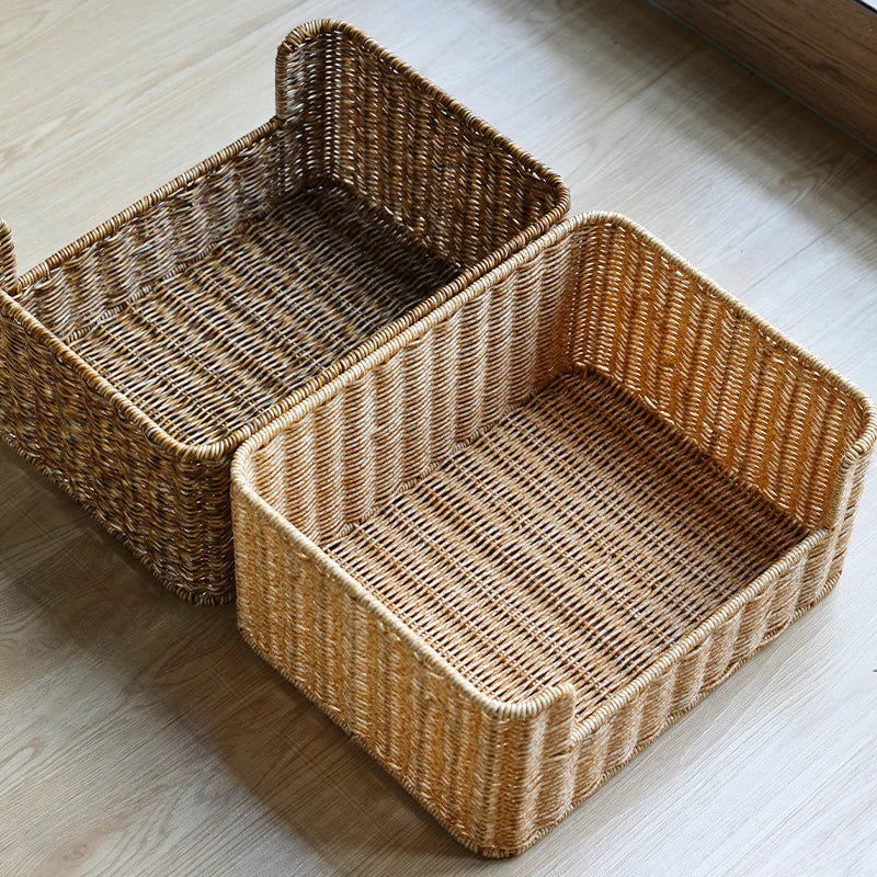 Rattan Drawer Basket for Office Storage